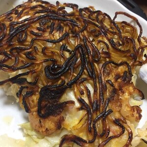 焼きそば入りお好み焼き